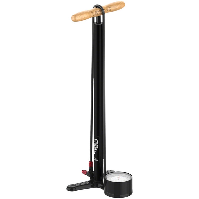 Lezyne Steel HV Floor Drive Pump – Flat Black