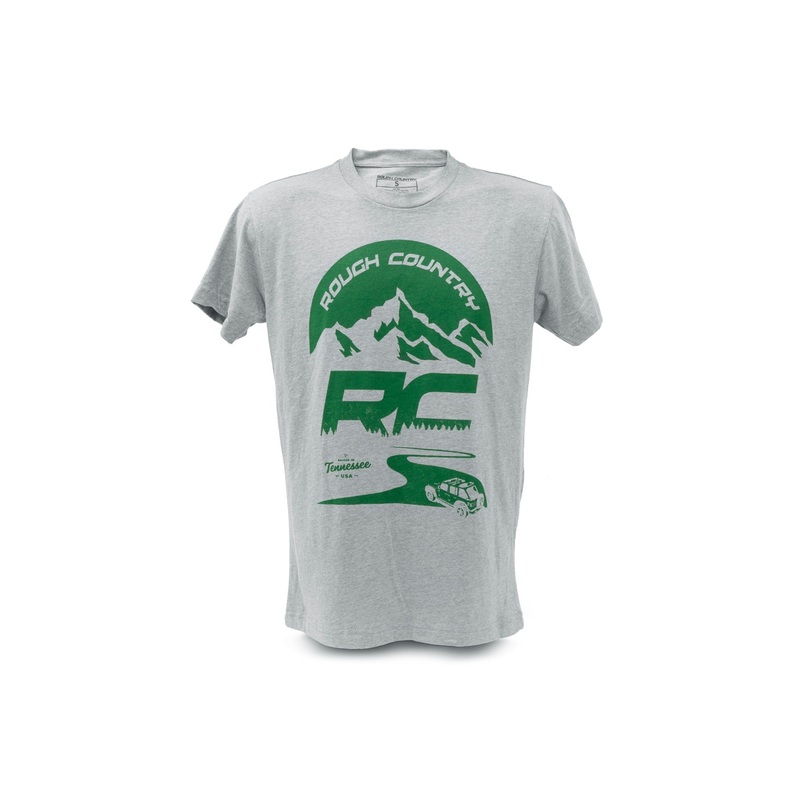 Rough Country | Rough Country T-Shirt | RC Mountains | HEATHER GRAY | XL | 84093XL
