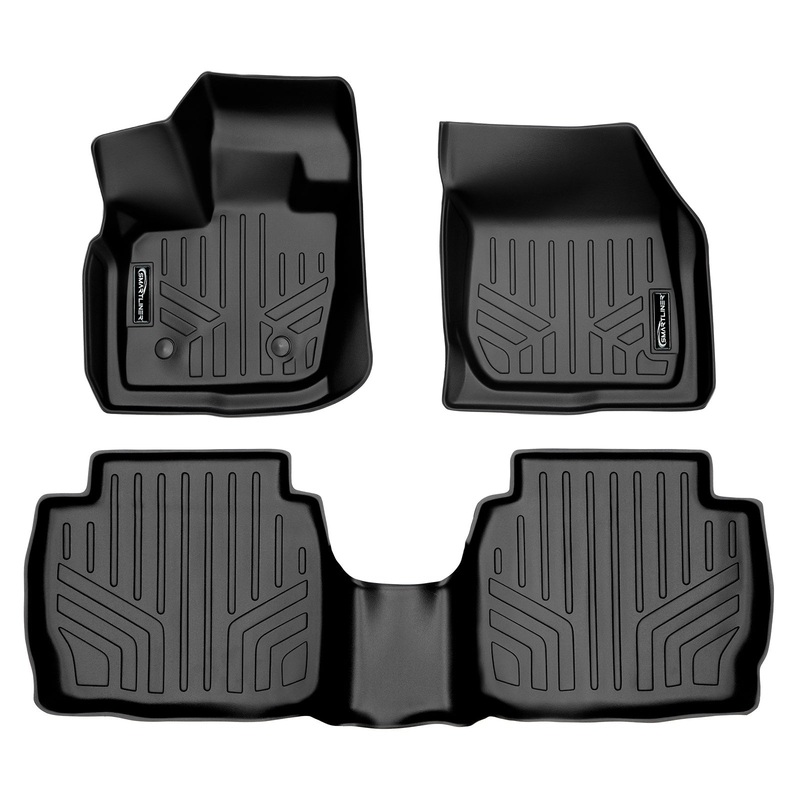 SMARTLINER Custom Fit Floor Liners For 2017-2020 Ford Fusion / Lincoln MKZ Black
