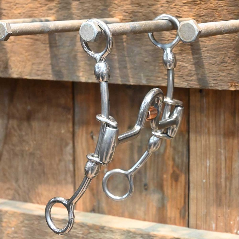 CHS Lil Beau Solid Port Gag Bit w/Roller