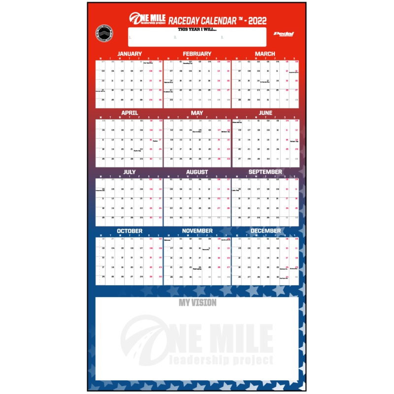 ONE MILE RACEDAY CALENDAR