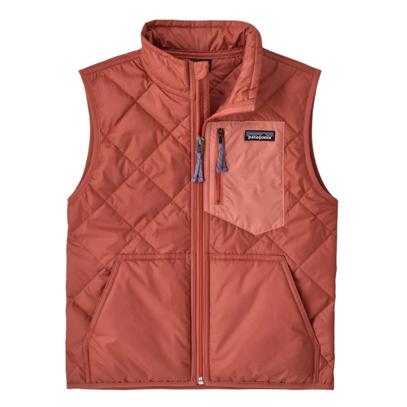 Patagonia Girl’s Diamond Quilted Vest – Potters Red