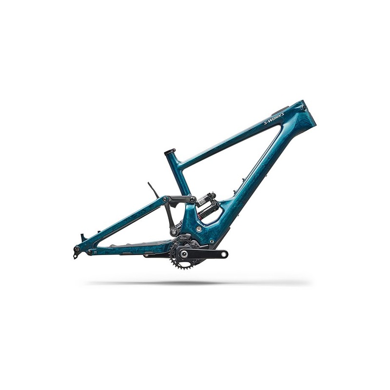 Specialized Kenevo Sl S-Works Carbon Frameset Teal Tint Over Smoke Strata / Dune White S5