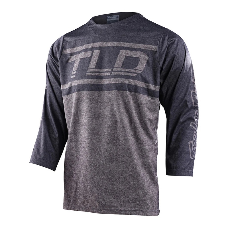 TLD Ruckus 3-4 Sleeve Jersey – L – Bars Grey – Grey Heather