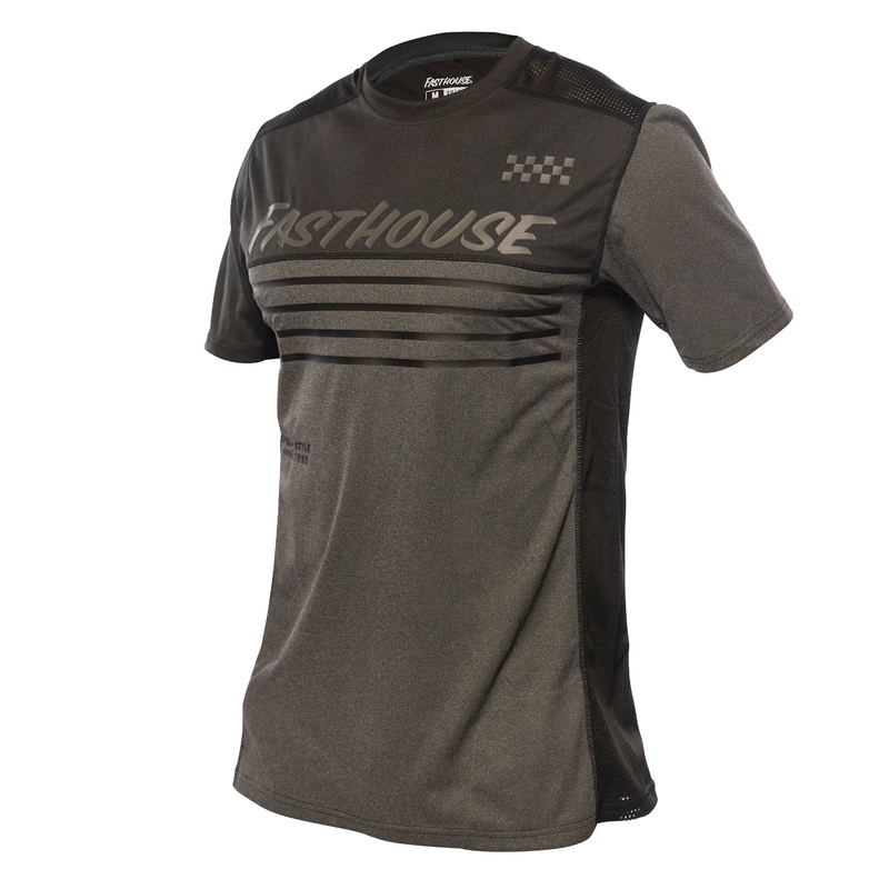 Fasthouse Classic Mercury Short Sleeve Jersey – XL – Black Heather – Charcoal Heather
