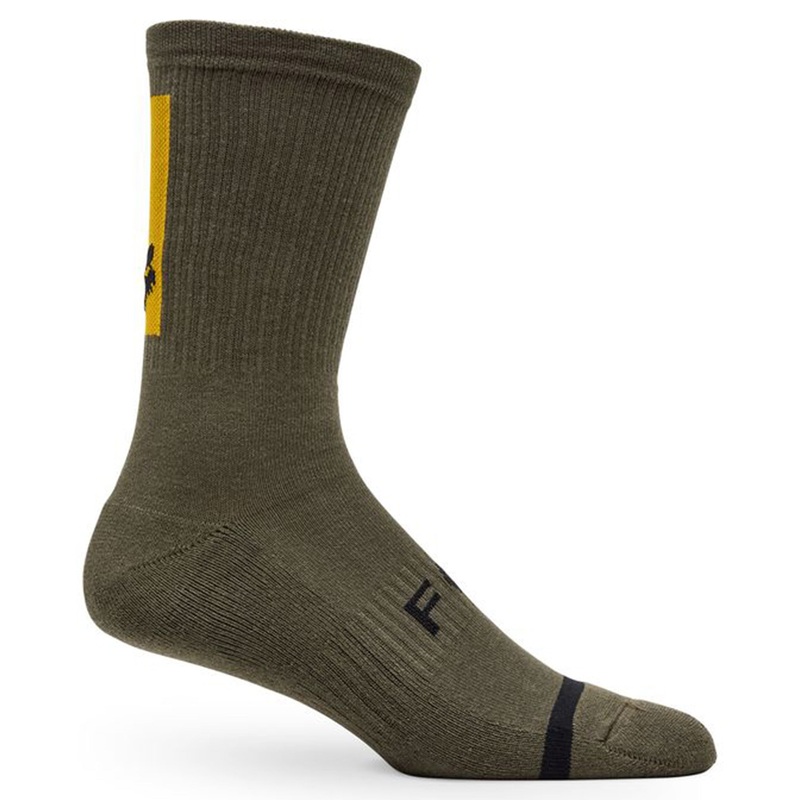 Fox 8″ Defend Socks – XS/S – Military Green