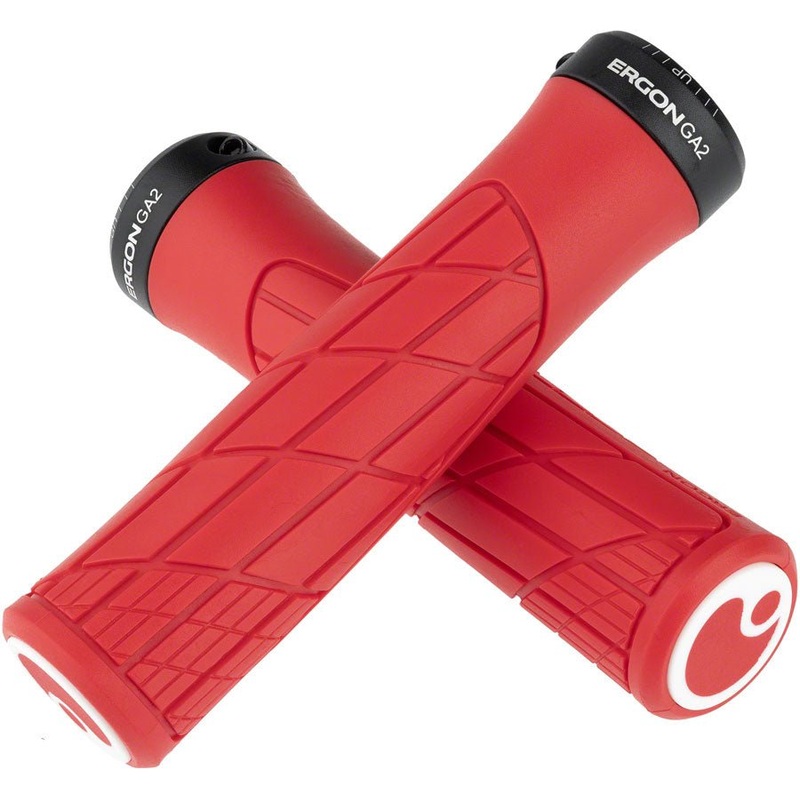 Ergon GA2 Grips – Risky Red Lock-On