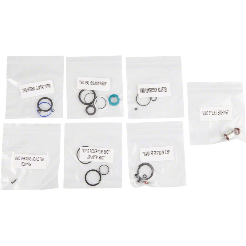 RockShox Rear Shock Service Kit, Full: Vivid, B1