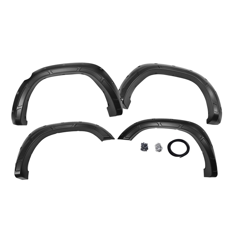 Rough Country | Fender Flares | Defender | PXJ Diamond Black | Ram 1500 2WD/4WD (2019-2024) | A-D10914-PXJ