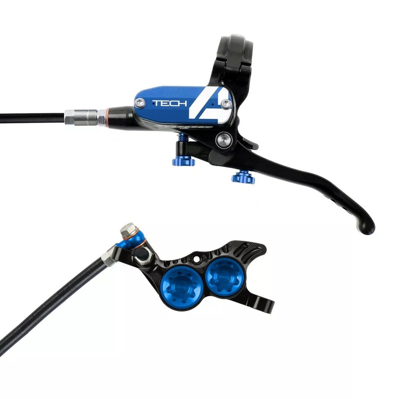 Tech 4 V4 Disc Brake and Lever Set – Front Hydraulic Post Mount Blue