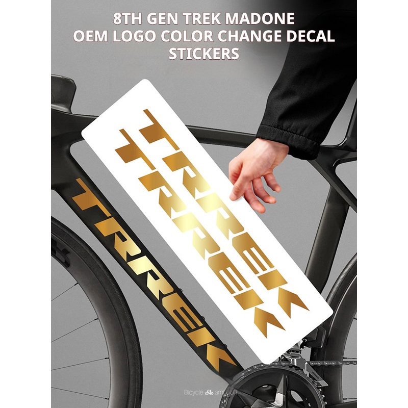 TREK Madone Gen 8 Frame Logo Decal Set  Large & Small Down Tube Stickers | Color Change