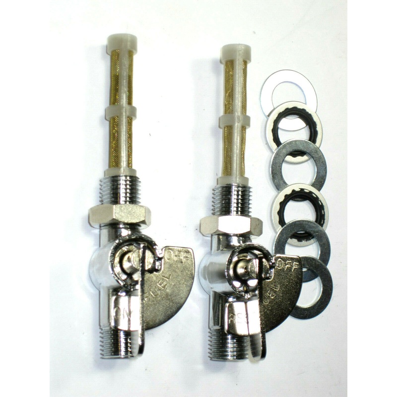 Triumph petcock set 60-4512 60-4511 with seals and washers
