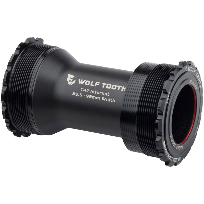 Wolf Tooth Bottom Bracket – T47 Inboard 85.5/92mm For 30mm Spindle Black