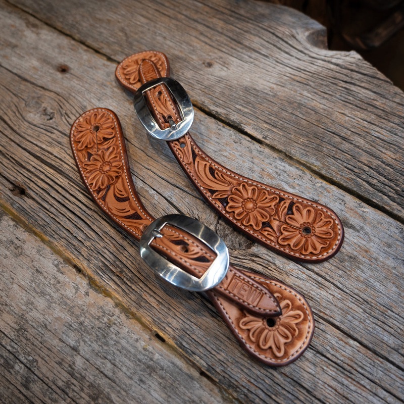 Casey Tew Kid’s Fully Tooled Spur Straps