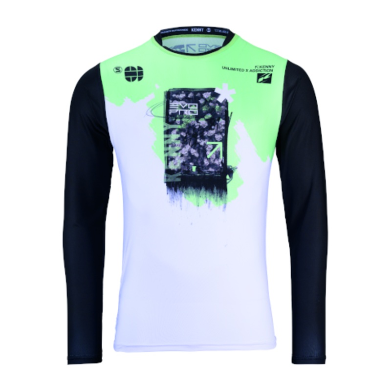 Kenny Racing Evo Pro Long Sleeve Jersey – L – Black – Green