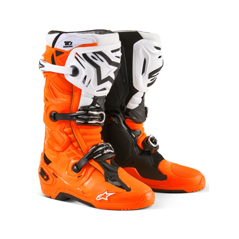Tech 10 Enduro Boots Orange Fluo/Black/White 13