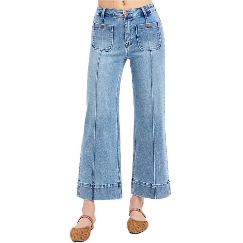 Risen High Rise Crop Wide Leg Jean – FINAL SALE
