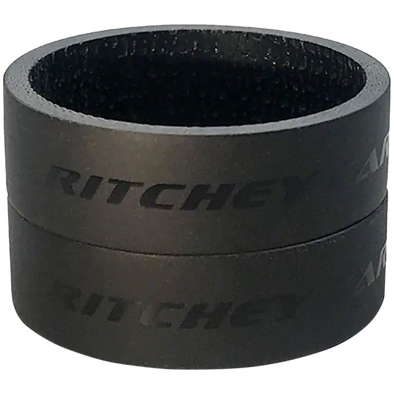 Ritchey WCS Carbon Headset Spacers 1-1/8, 10mm, Black, 2-pack