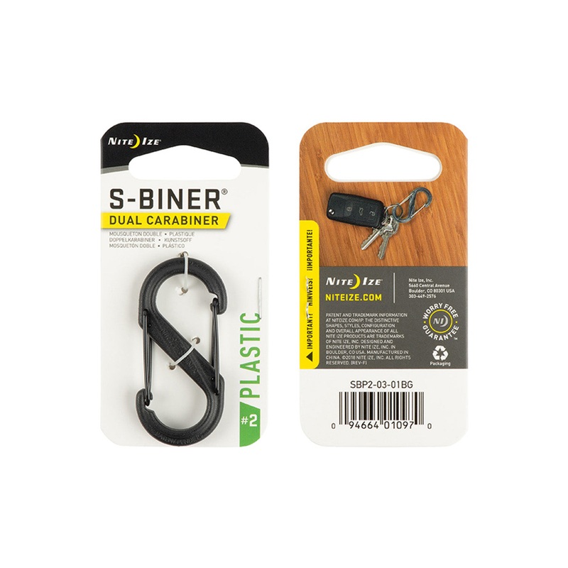 S-Biner Dual Carabiner Plastic Black