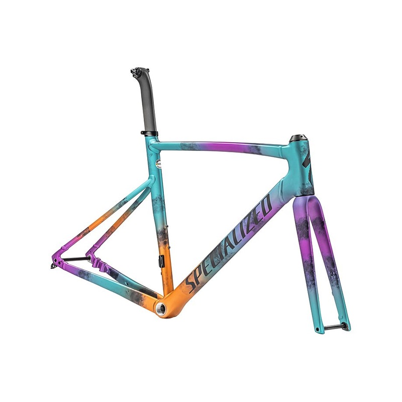 Specialized Allez Sprint Frameset Gloss Ink Technique/Lagoon Blue, Purple Orchid, Orange Tint/Midnight Shadow 54