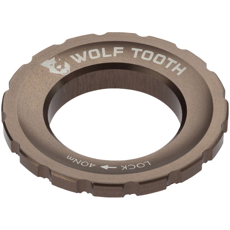 Wolf Tooth CenterLock Rotor Lockring – External Splined Espresso