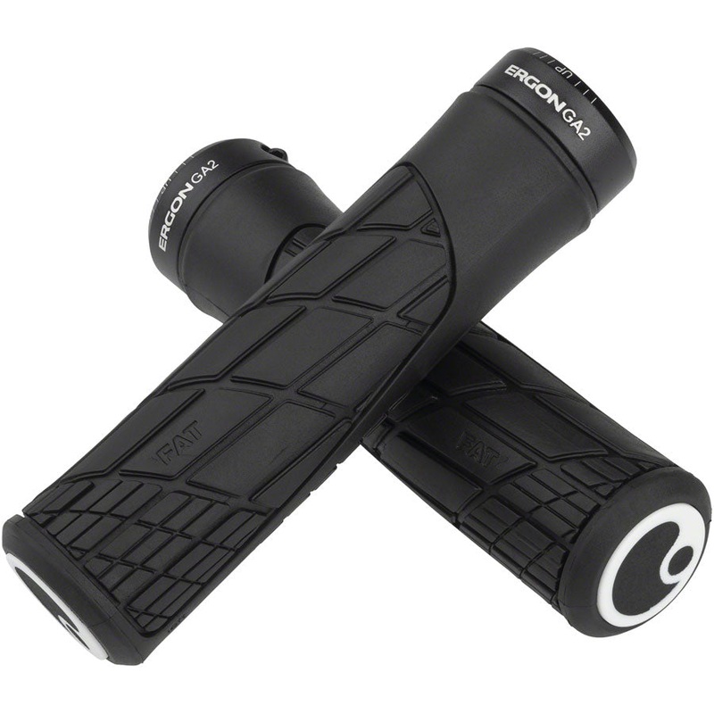 Ergon GA2 Fat Grips – Black, Lock-On