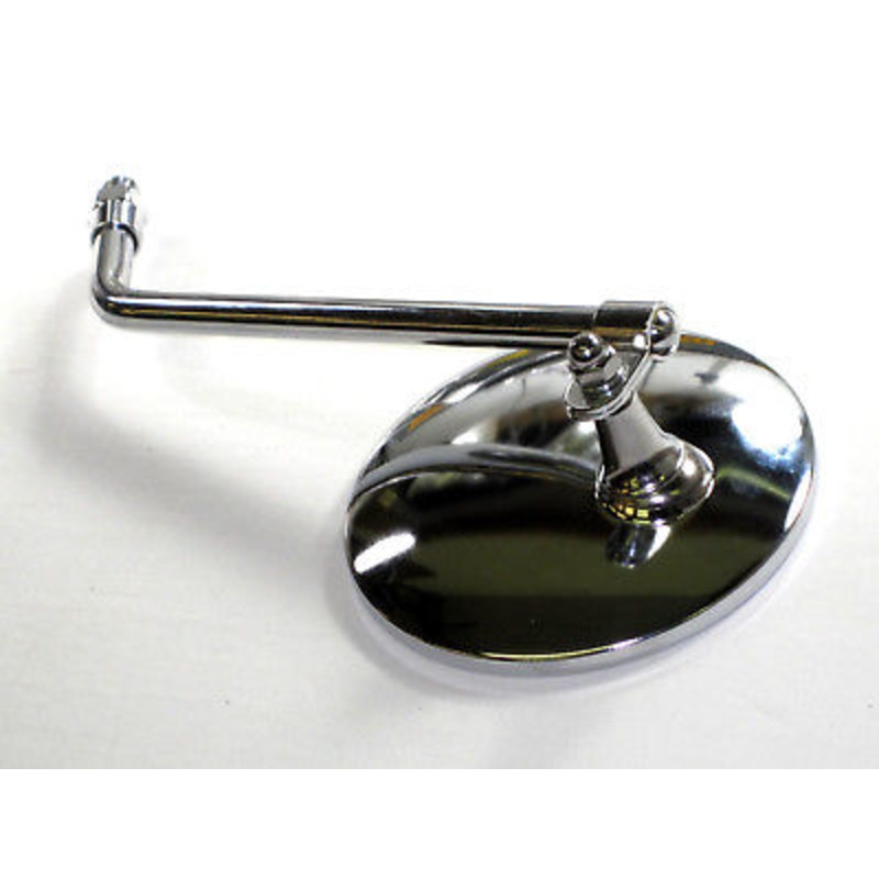 4″ Universal chrome mirror motorcycle ATV 8″ stem 3/8″ stud Norton Triumph BSA