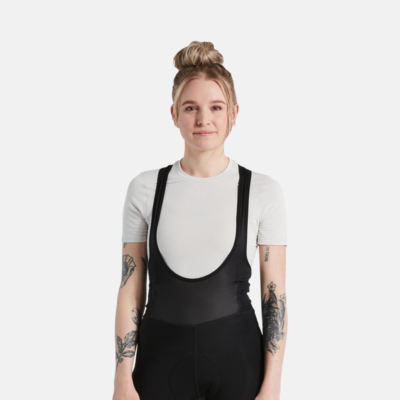 Women’s Power Grid Short Sleeve Baselayer Dove Grey