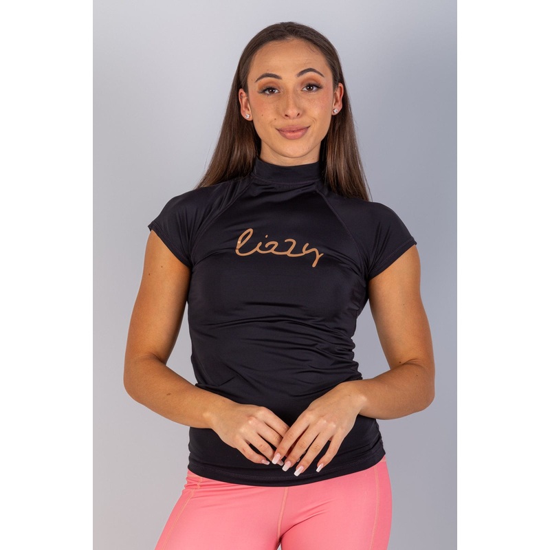 Guiana – Ladies S/S Rashies Black