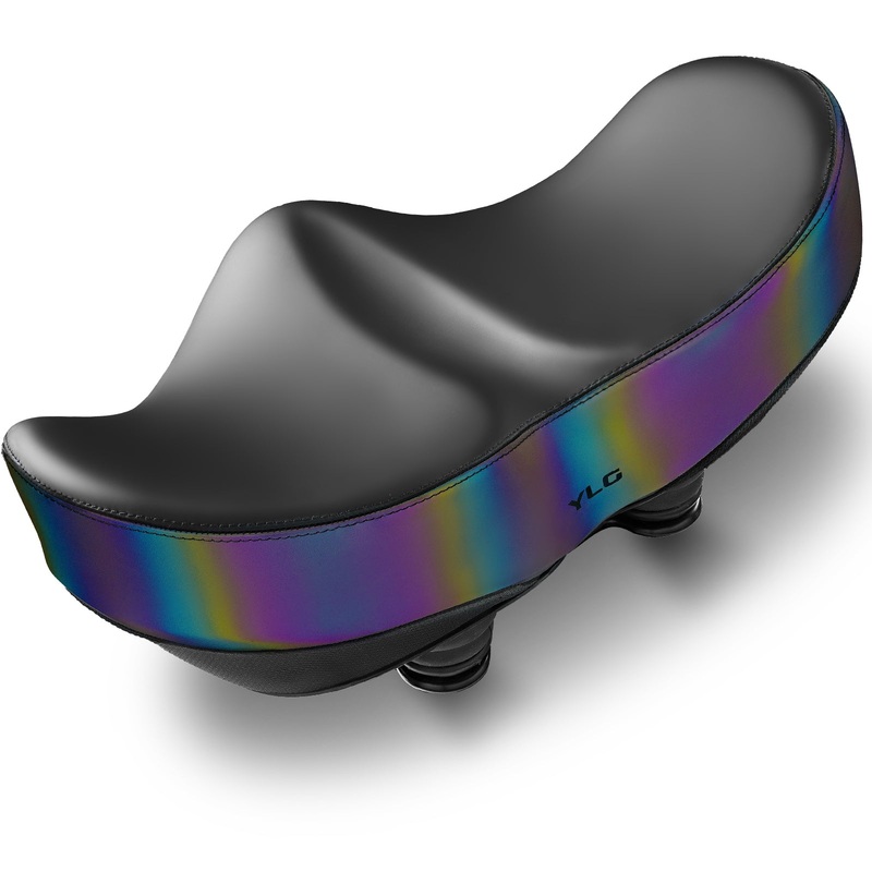 YN 4, Rainbow Noseless XL Plus Bike Seat