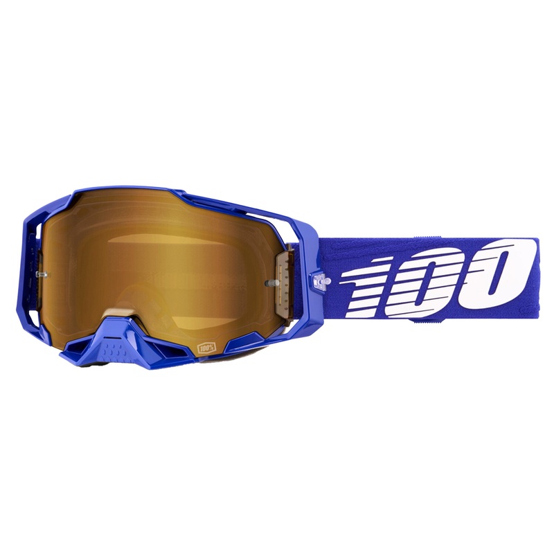 100 Percent Armega Goggles – One Size Fits Most – Klein – Mirror True Gold