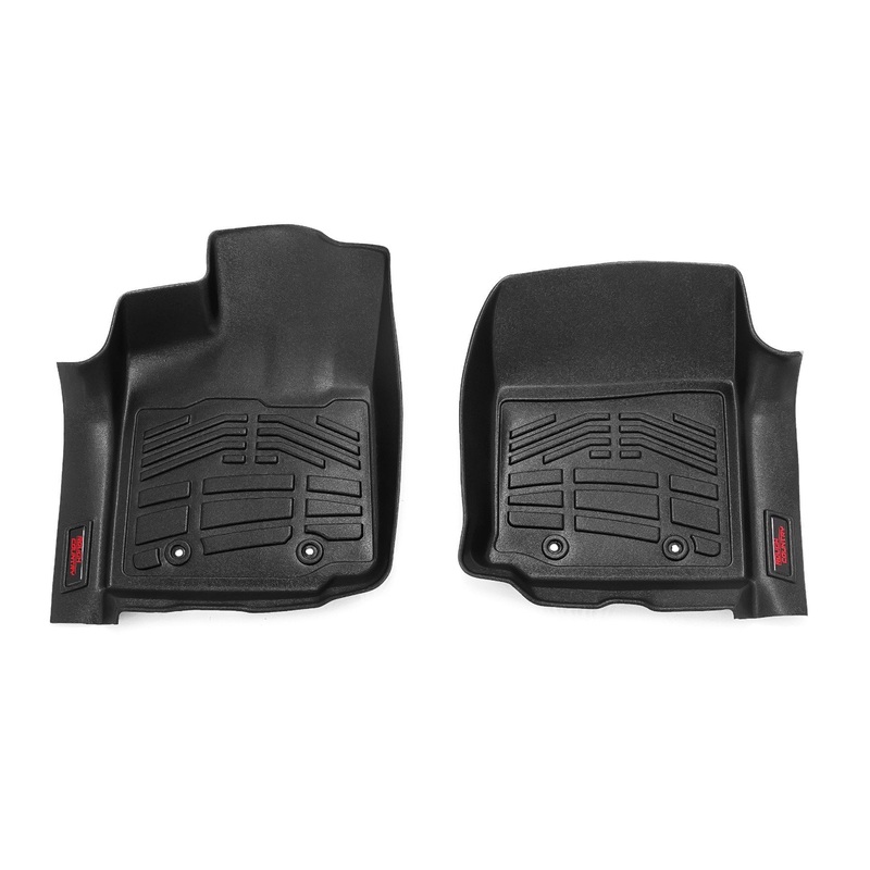 Rough Country | Sure-Fit Floor Mats | Front | Toyota Tacoma 2WD/4WD (2016-2023) | SM7121
