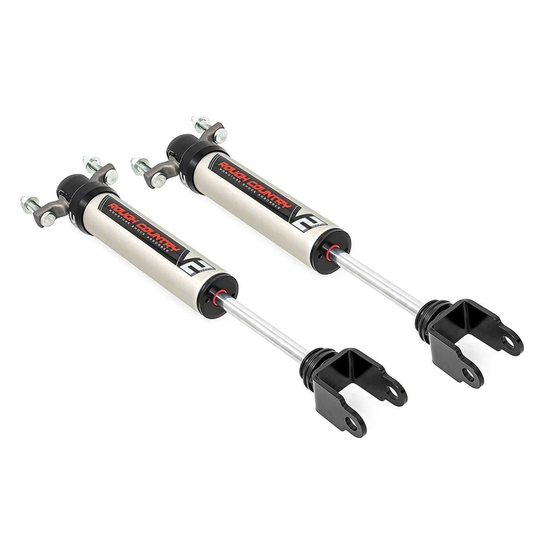 Rough Country | V2 Front Shocks | 5-8″ | OEM Mount | Chevy/GMC 2500HD/3500HD (11-25) | 760837_A