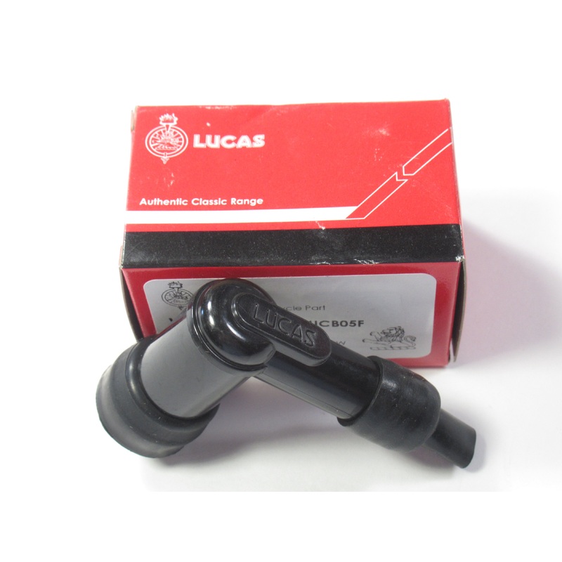 Spark plug boot LUCAS resistive 5000 ohm caps Triumph BSA black plug cap