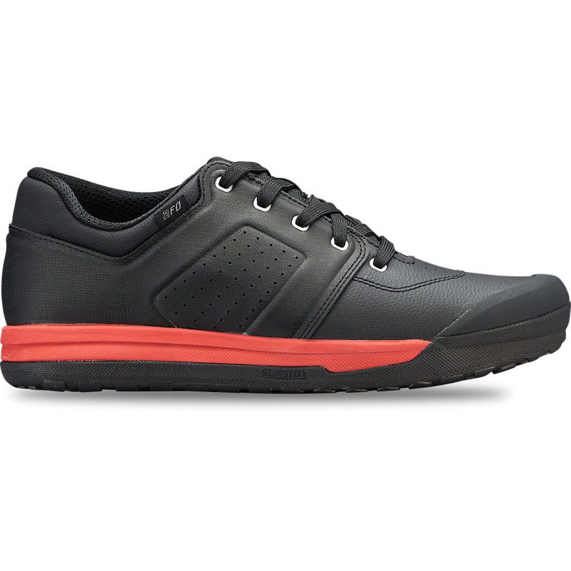 Specialized 2FO DH Flat Mtb Shoe Black Redwood Size 11.5 US, 45.5 EU