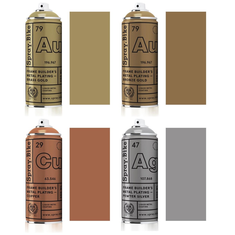 Spray.Bike Metal Plating – Assorted Colors – 400ml Bronze Gold