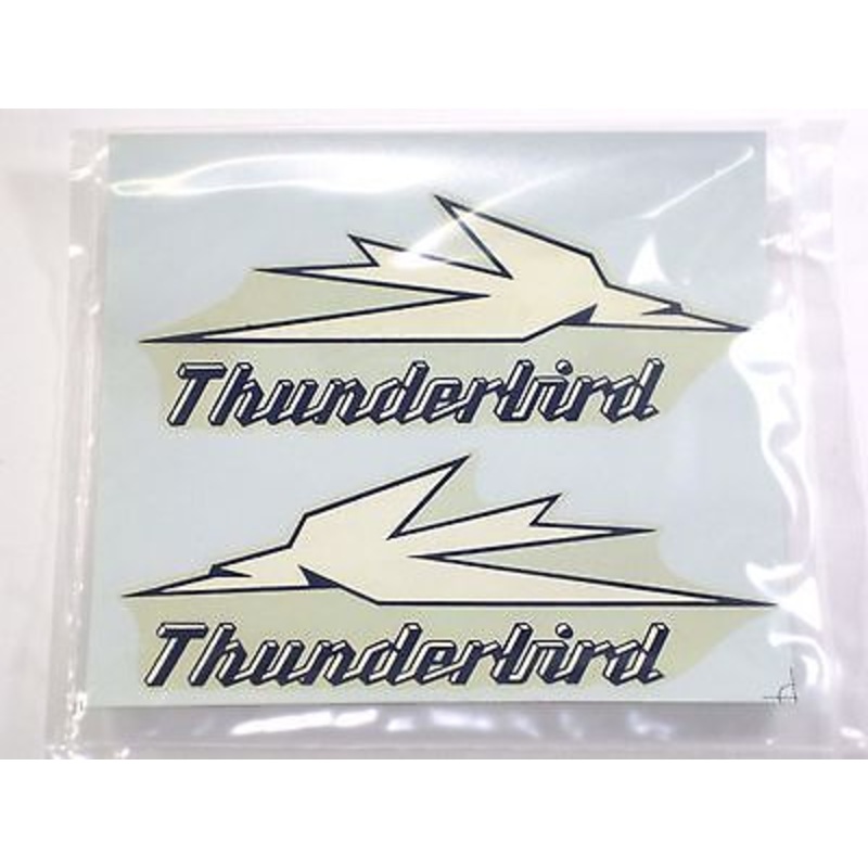 Thunderbird waterslide sidecover decals 6 1/8″ x 2.5″ Triumph decal motorcycle