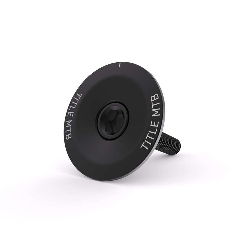Title Headset Top Cap and Bolt – Black