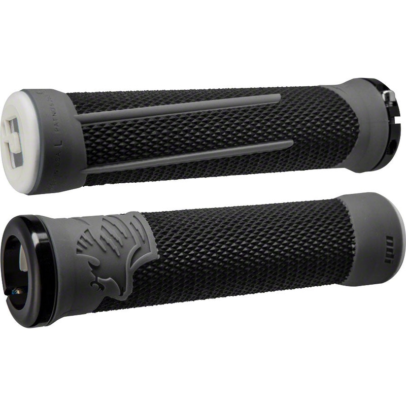 ODI AG2 Grips – Black/Graphite, Lock-On