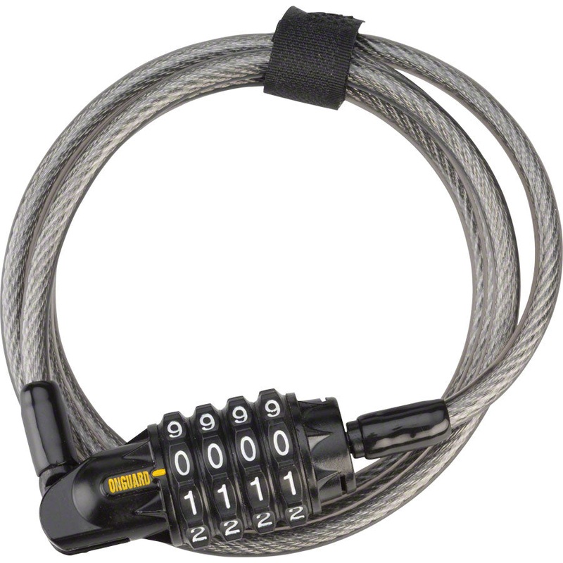 OnGuard Terrier Combo 4′ x 6mm Resetteble Combo Cable Lock
