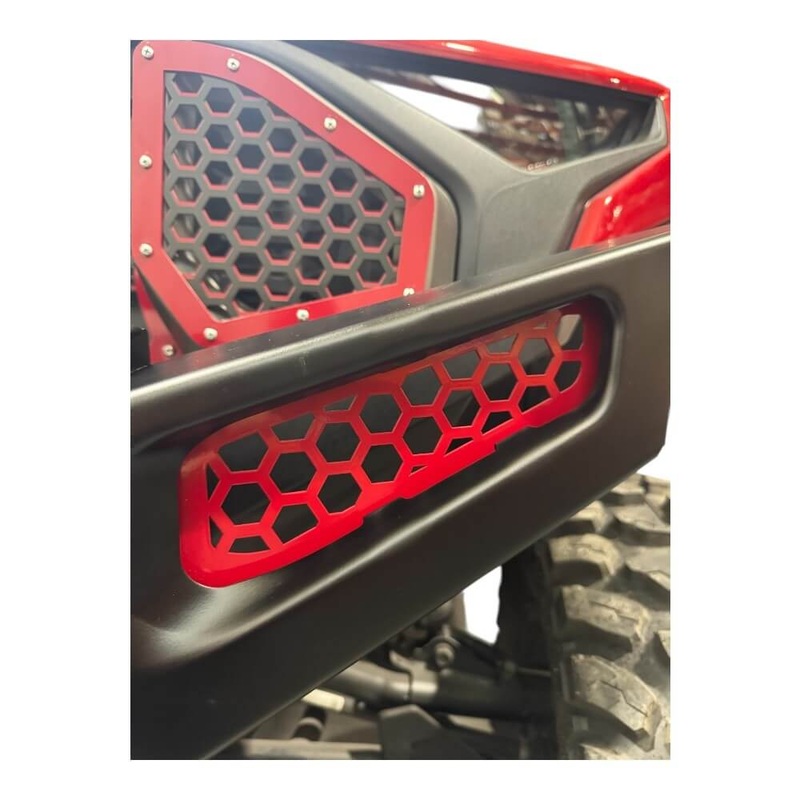Polaris Ranger Front Bumper Light Pocket Accent Raw