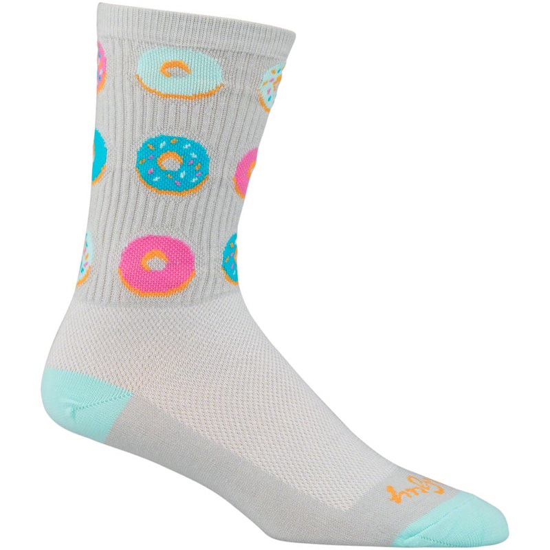 SockGuy Crew Glazed Socks – 5″, Gray, Small/Medium