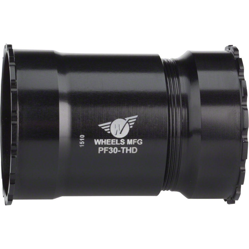Wheels Manufacturing PF30 Bottom Bracket w/ Zero Ceramic Bearings Threaded Black