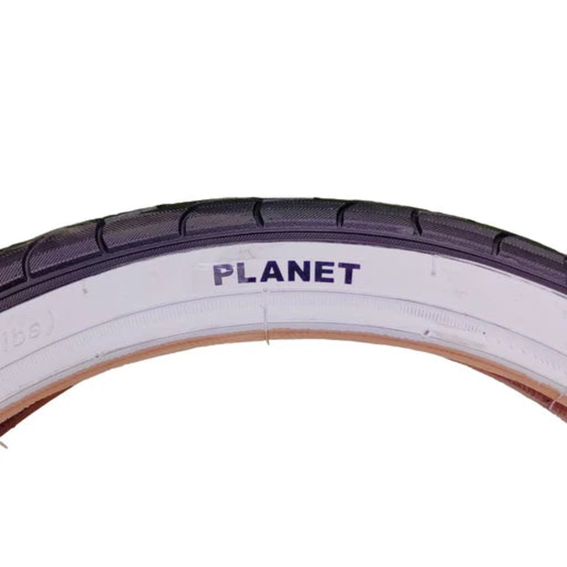 Bicycle Tyre 26 x 1.95 White Walls Planet
