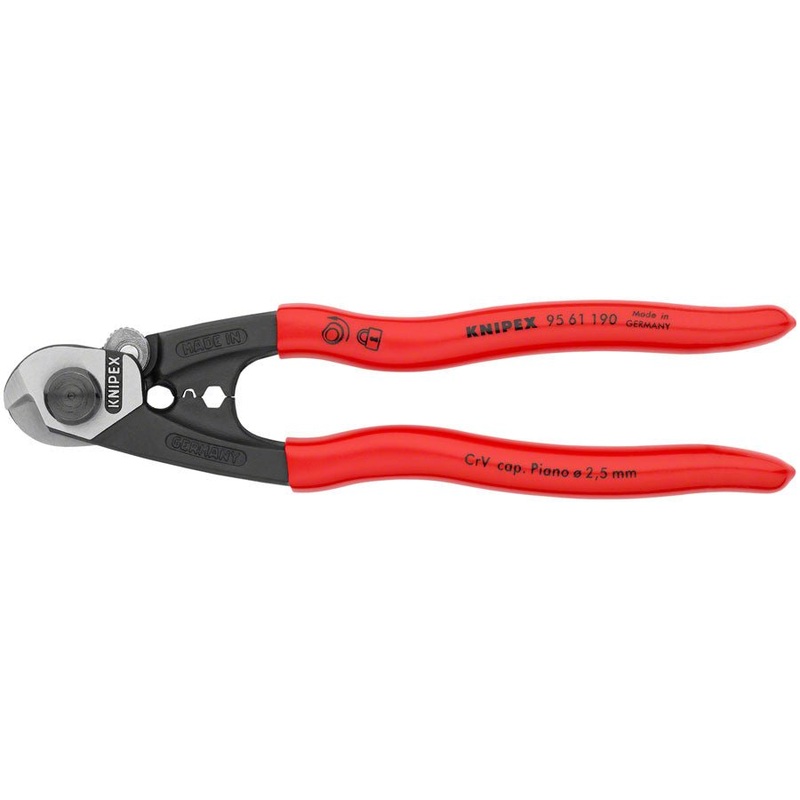 Knipex Wire Rope Shears – Polished Forged Steel 7 1/2″