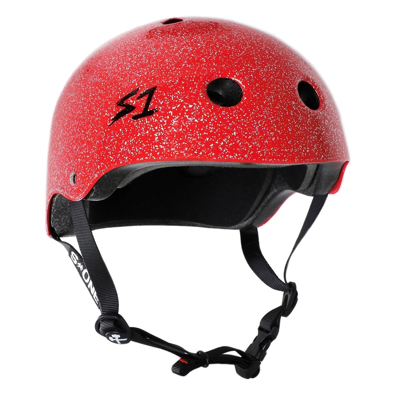 S1 Lifer Helmet – Red Gloss Glitter