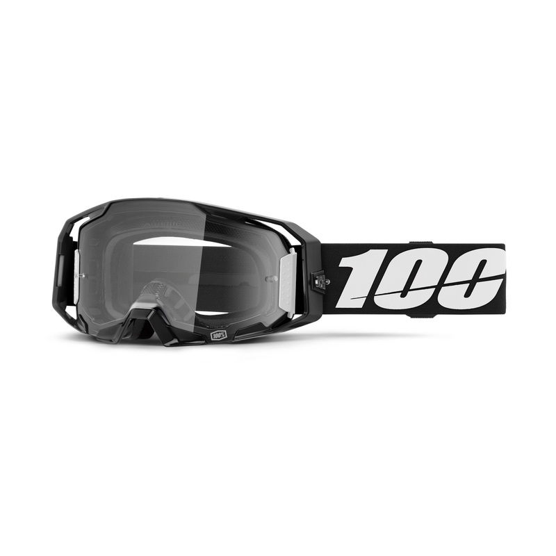 100 Percent Armatic Goggles – One Size Fits Most – Black – Clear Lens