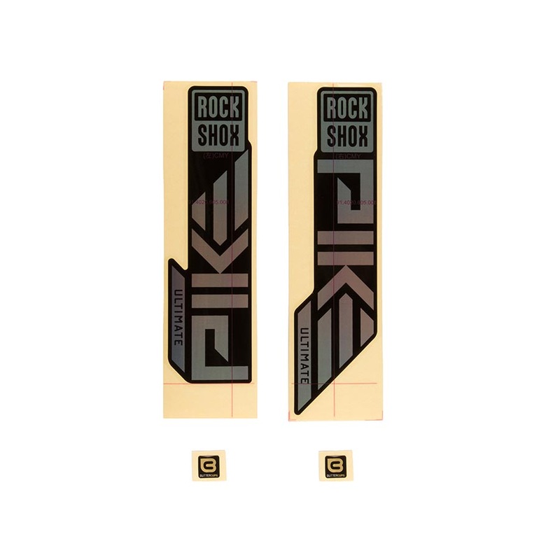 RockShox Fork Decal Kit – Pike Ultimate 27.5″/29″  Gloss Rainbow Foil For High Gloss BLK 2023+