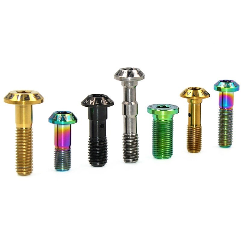 S-PARTS Mountain Road Bike Titanium Body Screw R9120 R8070 M9000 M8100(M6) gold