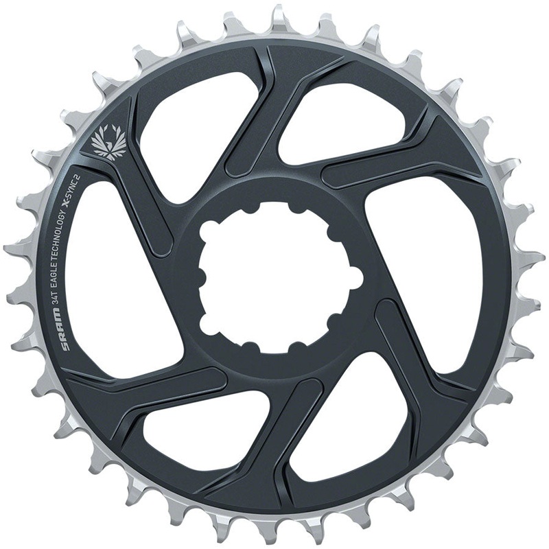 SRAM Eagle X-SYNC 2 Direct Mount Chainring – 34t, Direct Mount, 3mm Offset, For Boost, Lunar/Polar Grey